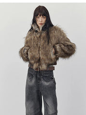 LOM Belted Fur Coat