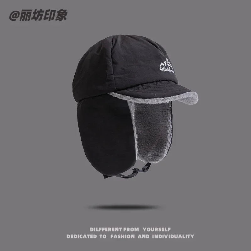 Fleece Bomber Hat with Ear Flaps