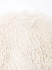 UO Short White Fur Coat
