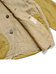 Color Block Lapel Shirt Jacket