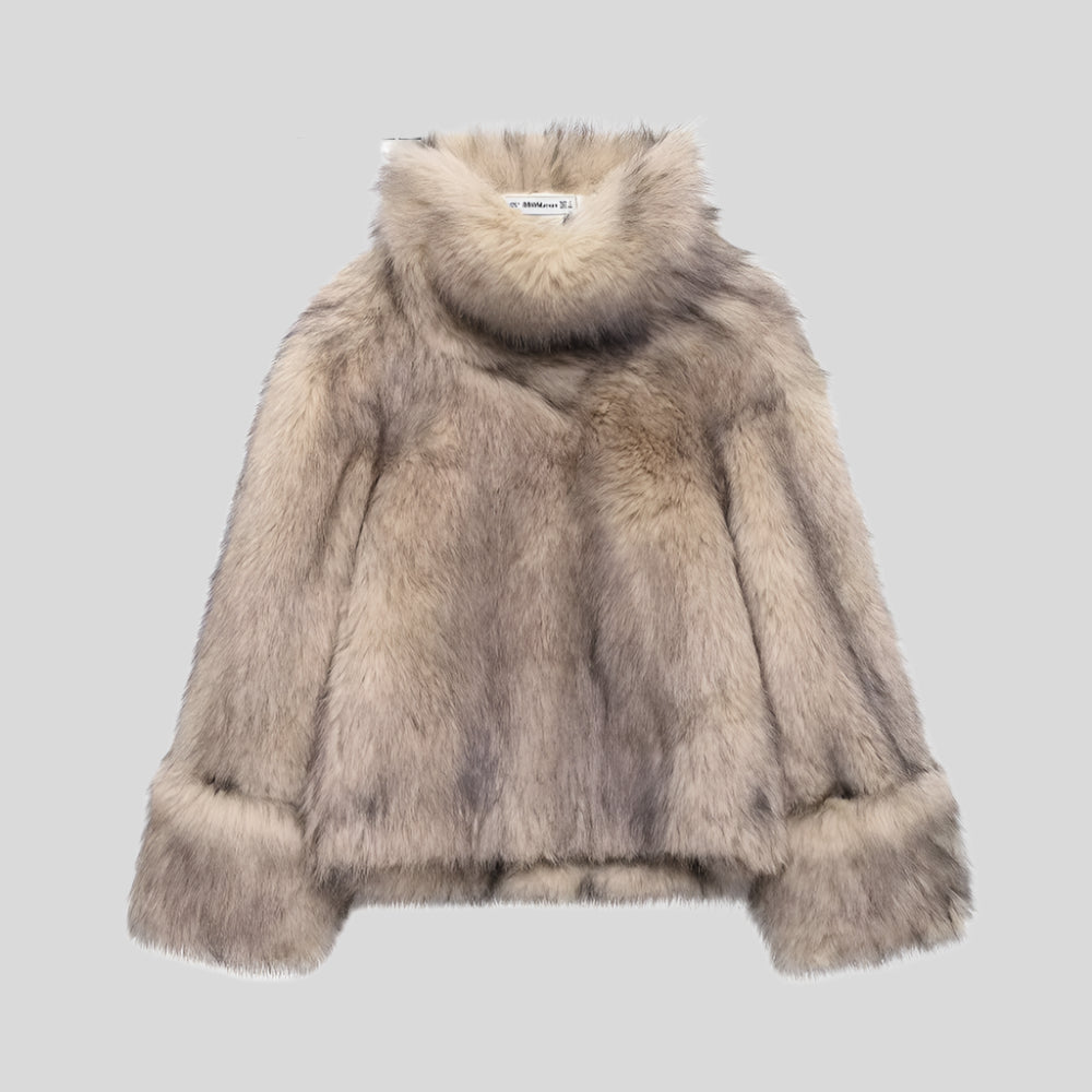 PIMO Fur-Collar Coat