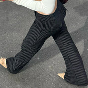 UU Elegant Striped Low Pants