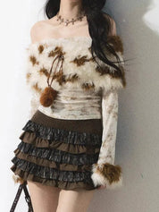 Fur-Trim Shirt