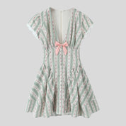 Yaara- Vintage Layered Mini Dress