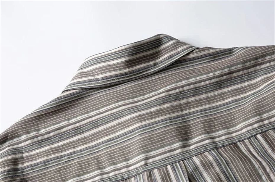 Men's Striped Oversized Shirt