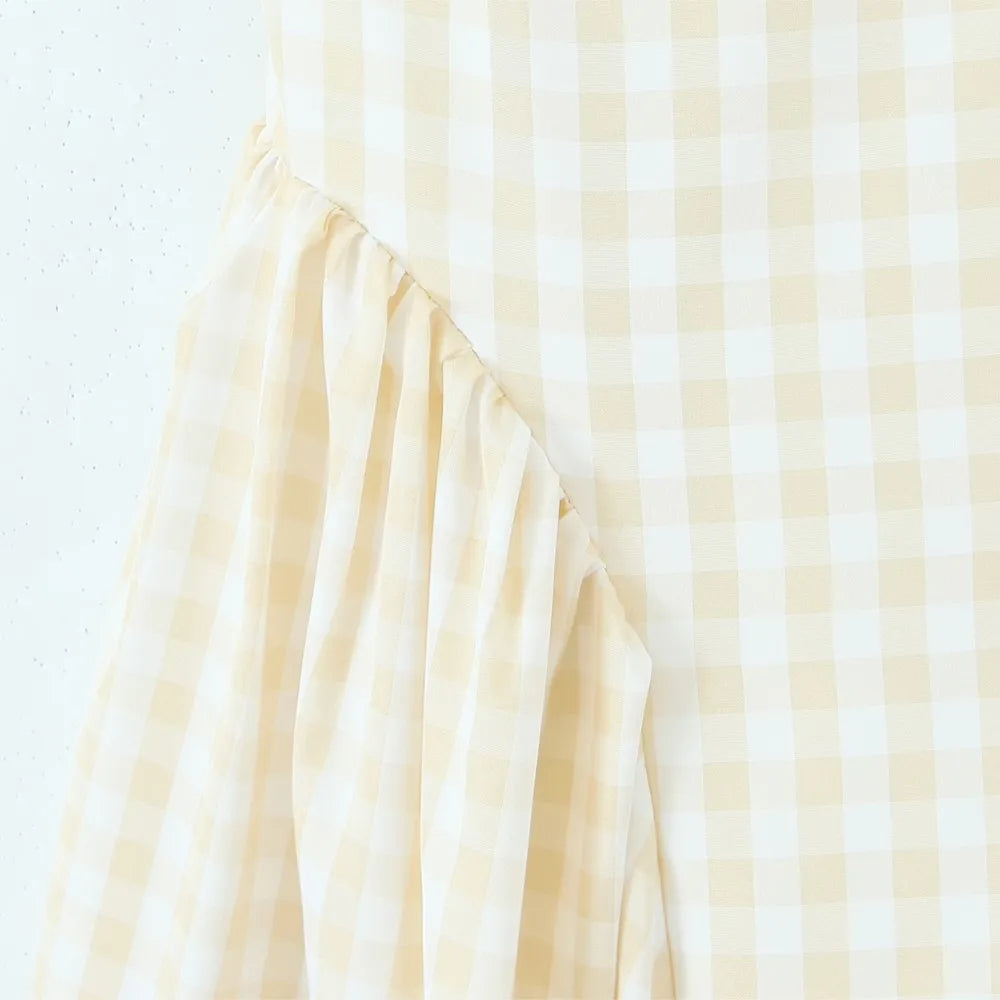 Yaela- Puffy plaid dress