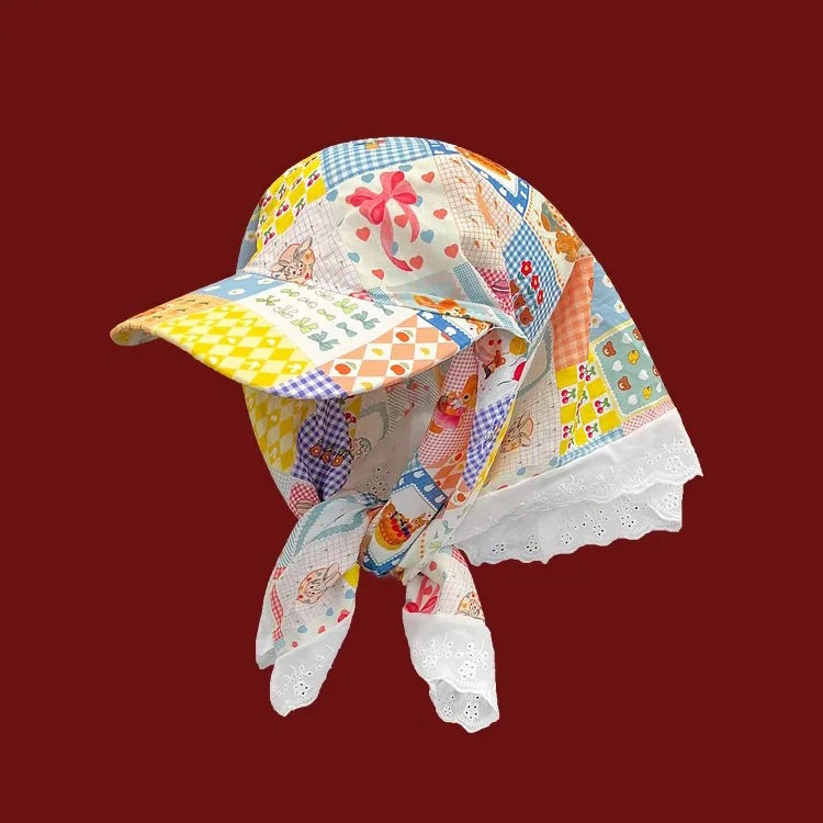 Vintage style baseball cap with bandana