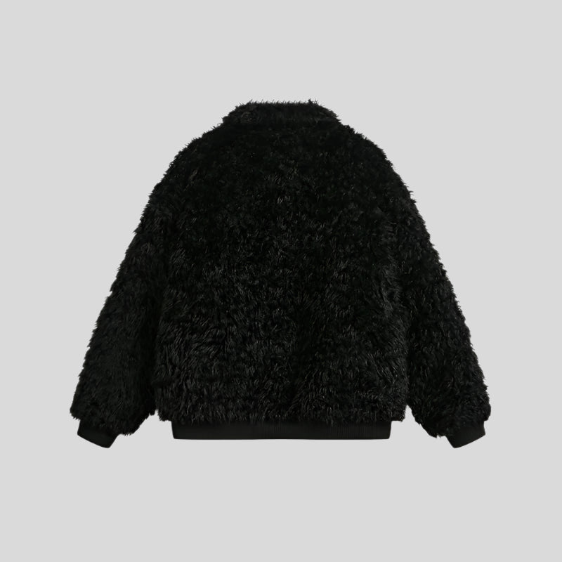 MOON Warm Fur Jacket with Buckle
