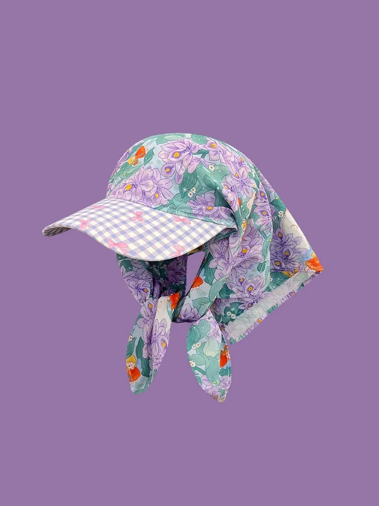 Vintage style baseball cap with bandana