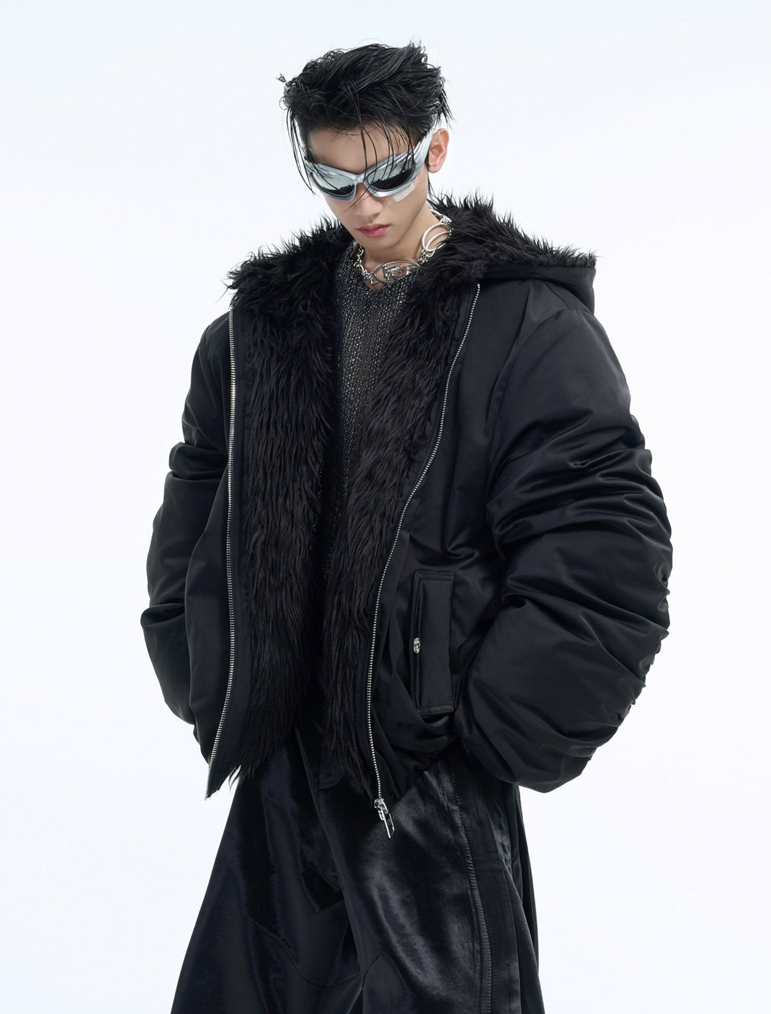 CO CI Reversible Fur Coat