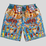 YUMY Ice-Cream Print Shorts