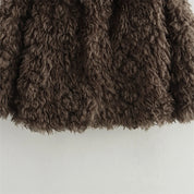 YUN Classic Brown Fur Coat