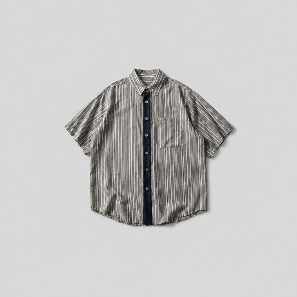 Men's Striped Oversized Shirt