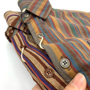 Striped Cotton Short Sleeve Shirt