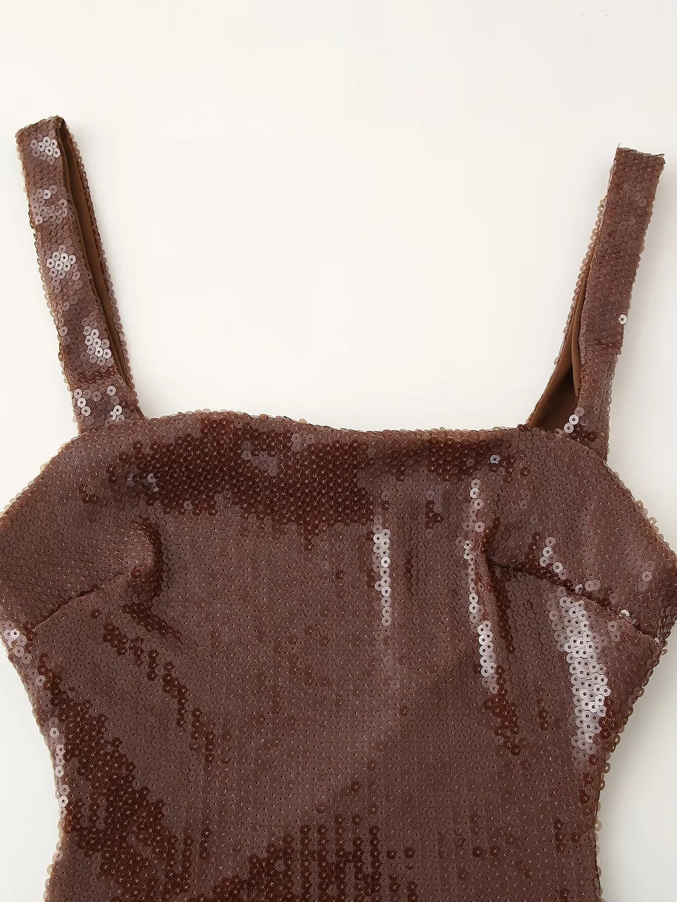 KEND Brown Sequin Evening Dress