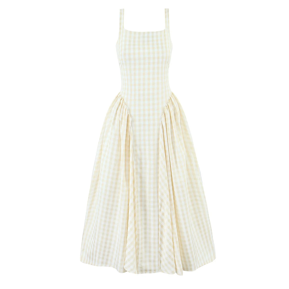 Yaela- Puffy plaid dress