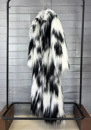Colorful fur coat - star