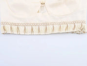 Shanti- White Top and Skirt Set with Fringes