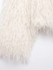 UO Short White Fur Coat