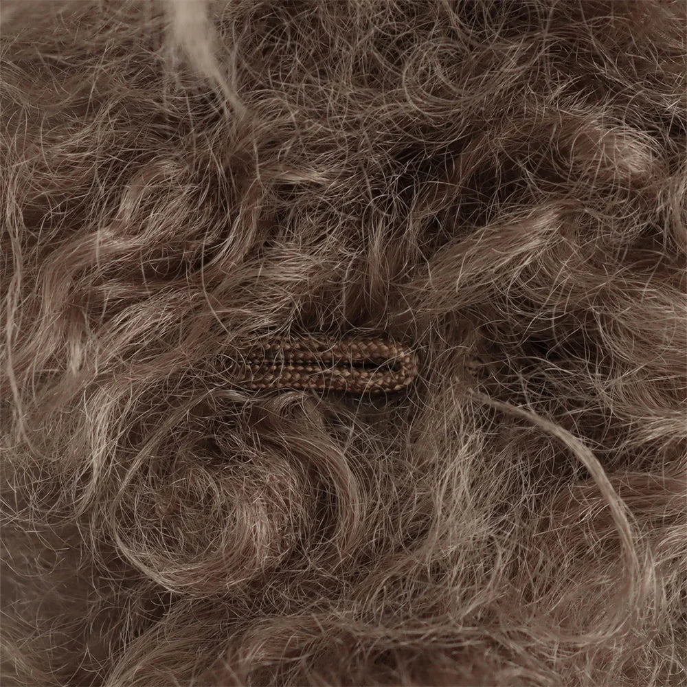 YUN Classic Brown Fur Coat