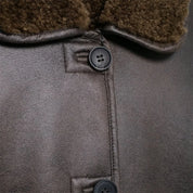 UO Reversible Brown Fur Jacket
