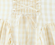 Yaela- Puffy plaid dress