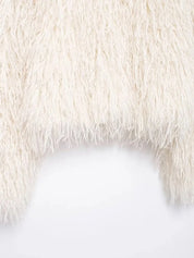 UO Short White Fur Coat