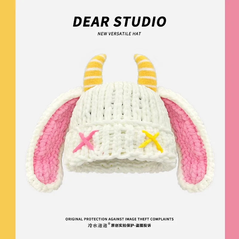 Little Devil Bunny Ear Beanie