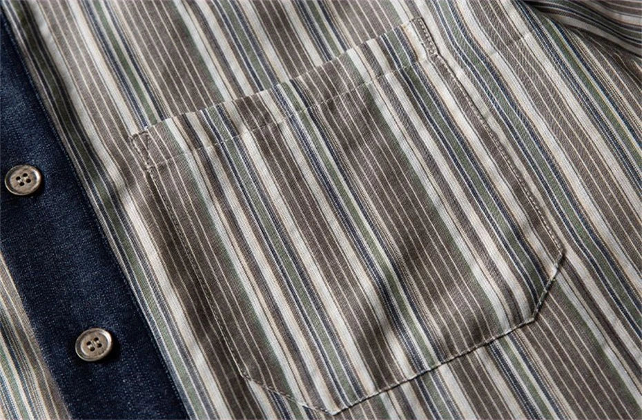 Men's Striped Oversized Shirt