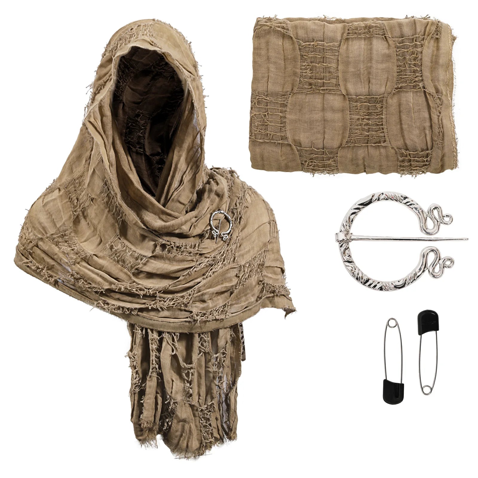 Cotton Scarf with Buckle- Festivals