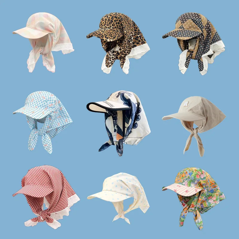 Vintage style baseball cap with bandana