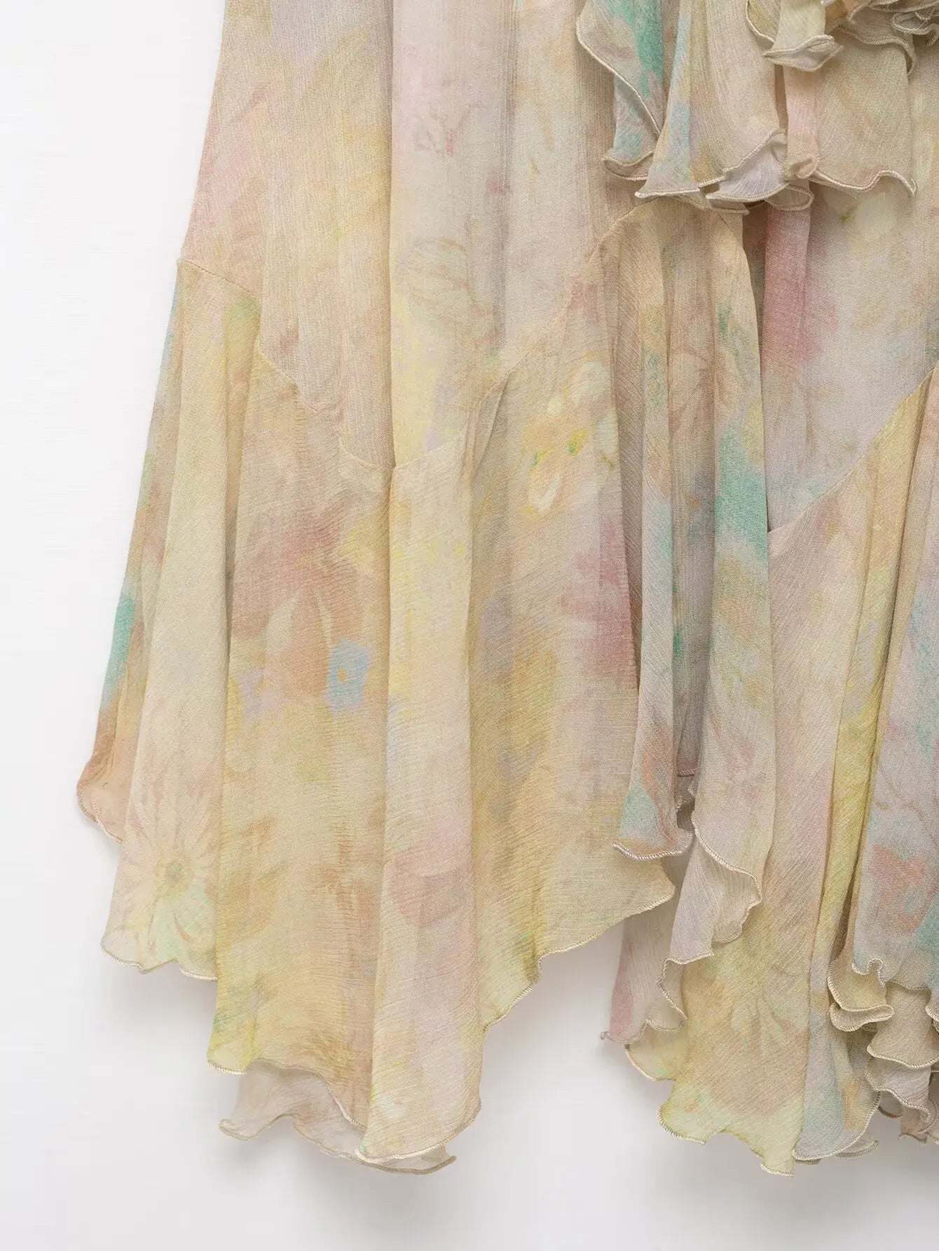 Classic Colorful Fringed Skirt