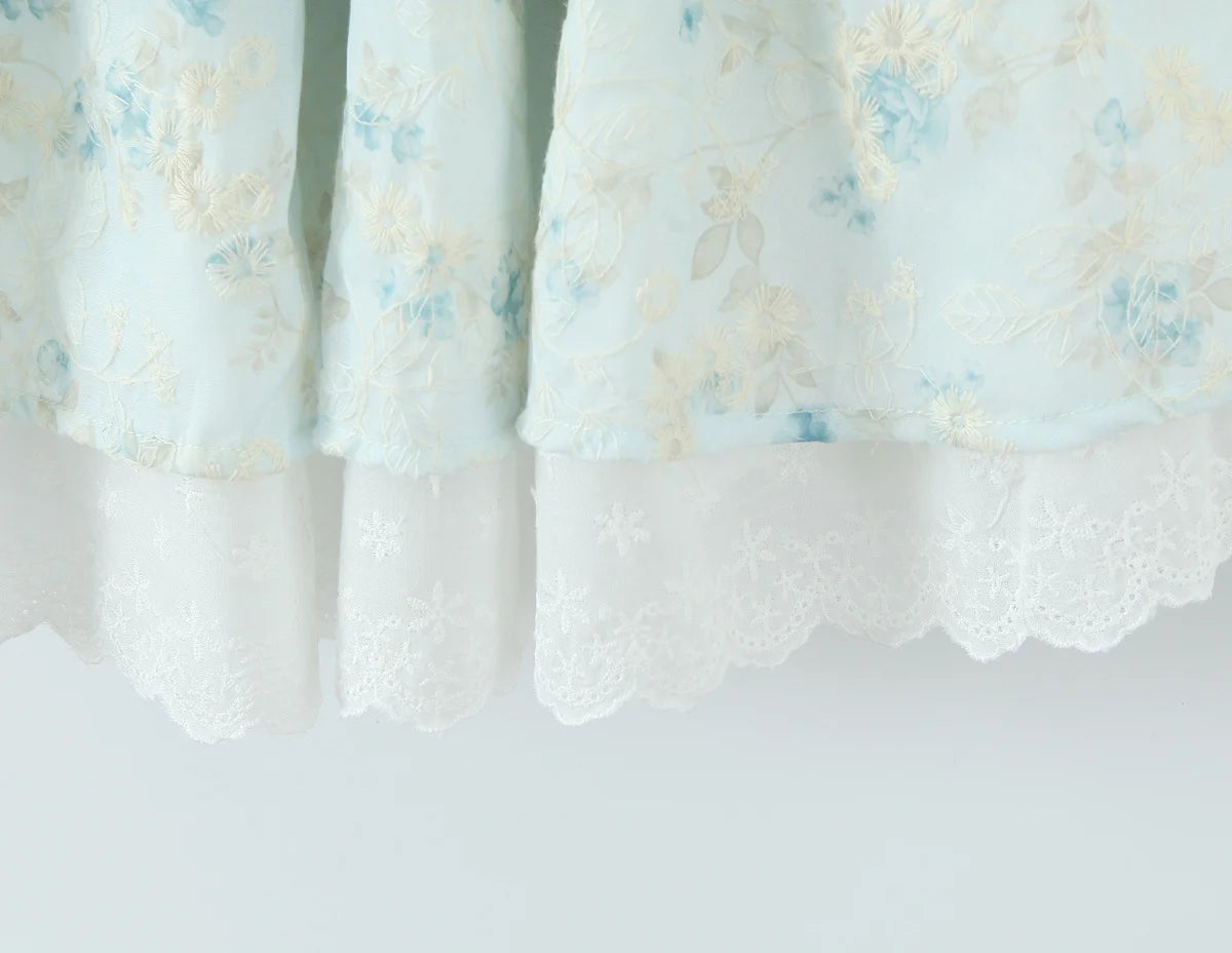 Princess - Layered mini dress with lace