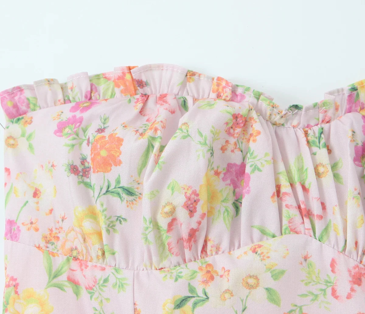 Yamit - Floral strapless maxi dress