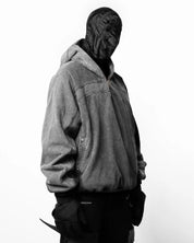 Rock Eye-Cutout Zip Hoodie