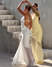Class- Maxi dress with one sleeve