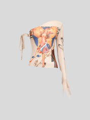 U Long-Sleeve Blouse