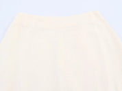 Shanti- White Top and Skirt Set with Fringes