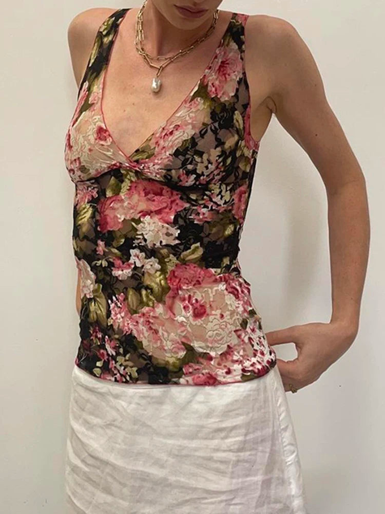TT Floral Tank