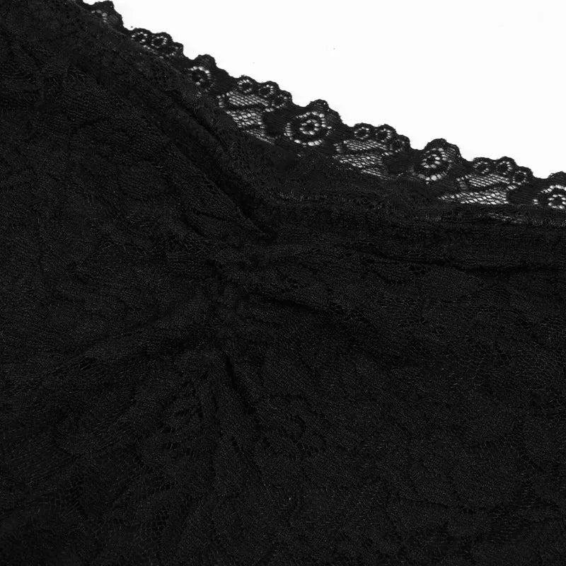 Nom Black Lace Skirt & Tank Set