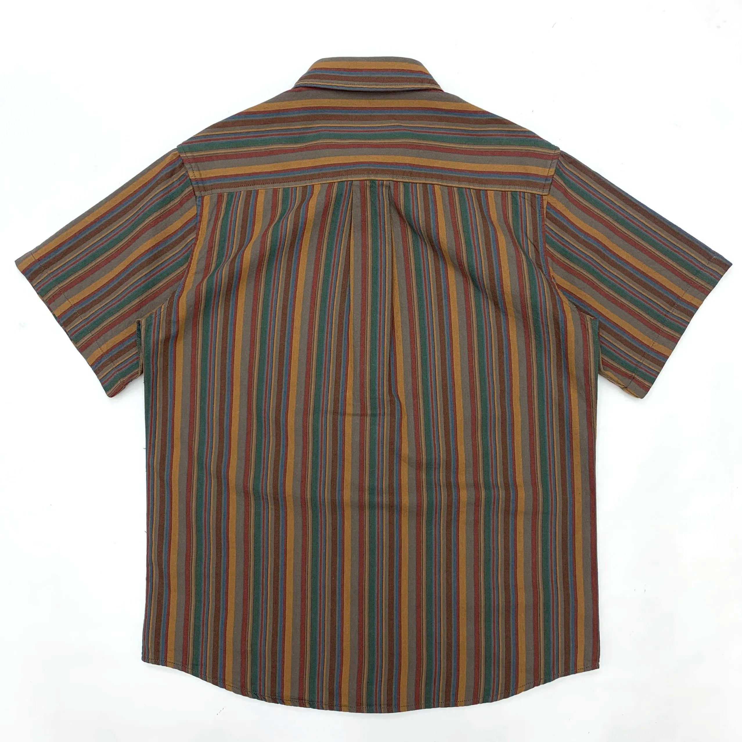 Striped Cotton Short Sleeve Shirt
