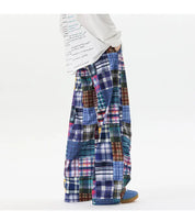 Men's Patchwork Wide Leg Jeans