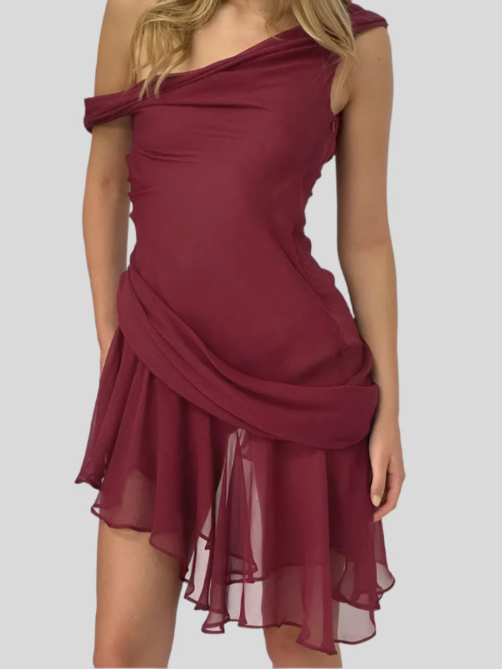 Lee Asymmetric Mini Dress