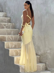 Class- Maxi dress with one sleeve