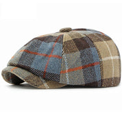 Vintage Plaid Beret Hat