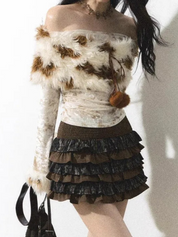 Fur-Trim Shirt