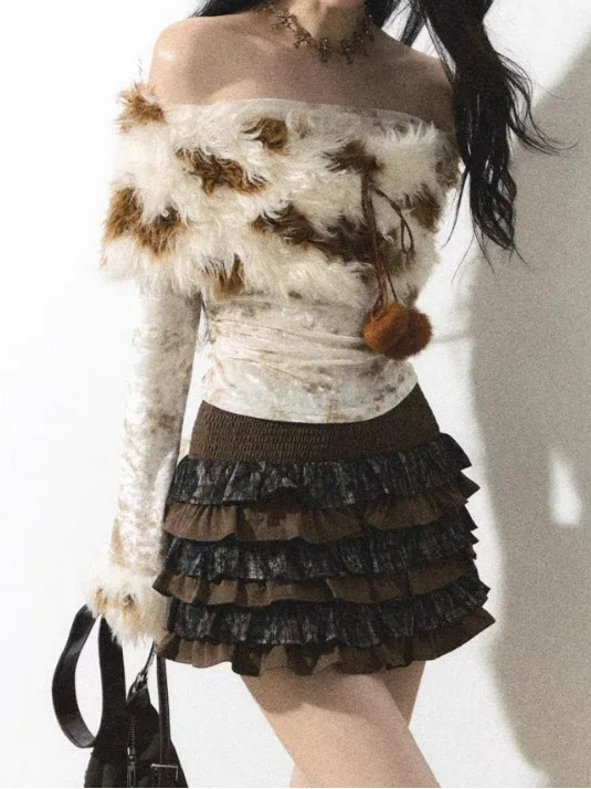 Fur-Trim Shirt