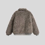 MOON Warm Fur Jacket with Buckle