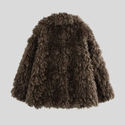 YUN Classic Brown Fur Coat