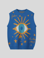 Sun-Eye Print Vest
